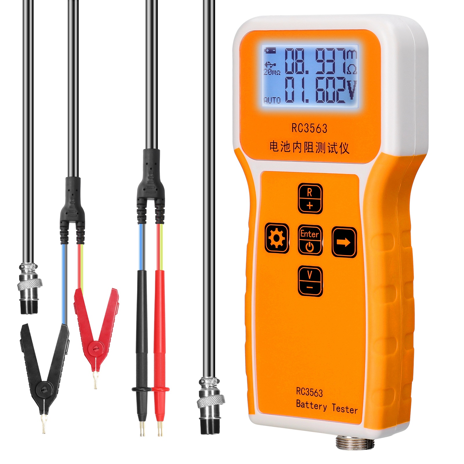 Battery Internal Resistance Tester Four Wire - Портативный тестер внутреннего сопротивления и напряжения