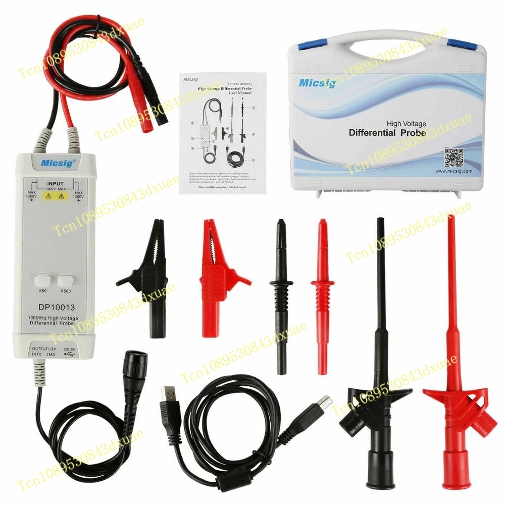 High Voltage Differential Probe 100Mhz 1300V - Осциллограф Micsig 2025, высоковольтный дифференциальный пробник