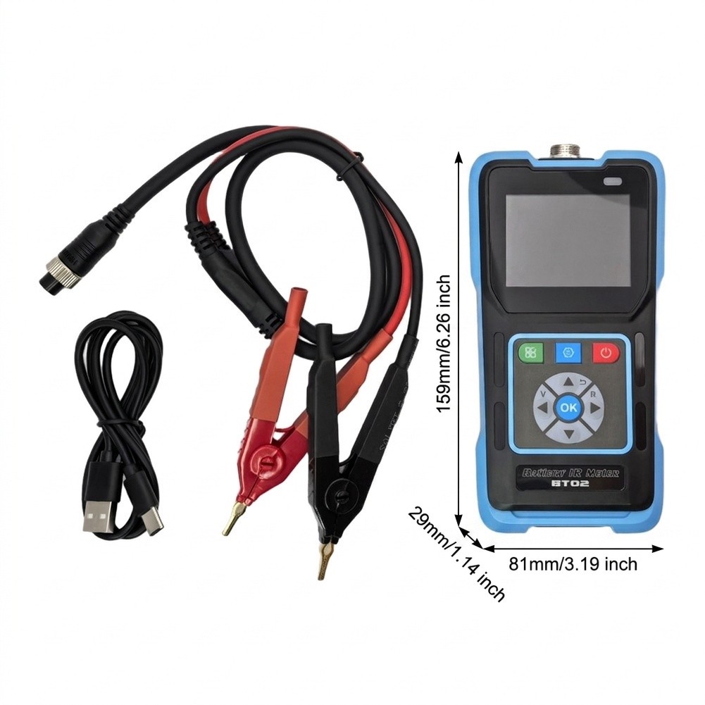 BT02 Четырехпроводный измерите – обзор и цена Battery Internal Resistance Tester Four Wire
